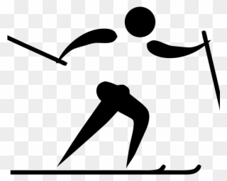 Cross Country Skis Clipart - Cross Country Skiing Olympic Logo - Png Download