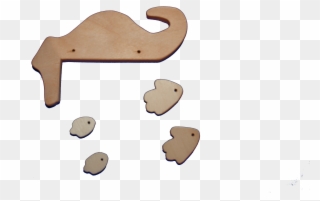 Holz Krokodil - Diy - Set Clipart