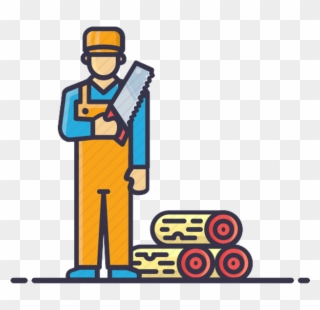 Carpenter Clipart General Industry - Cartoon - Png Download