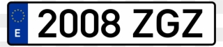 Calculate The Change Of Registration Of Your Country - Polish License Plate Clipart