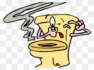 Funny Toilet Cliparts - Smelly Toilet Clipart - Png Download