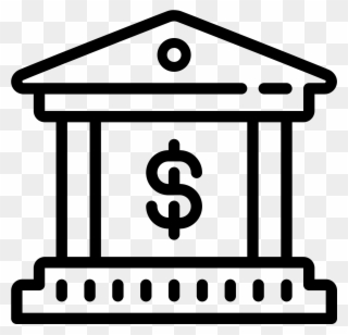 Bank Building Icon - Museum Draw Clipart