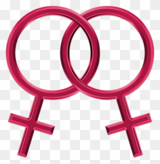 Support Of Same-sex Marriage & Adoption - Lesbian Symbols Png Clipart