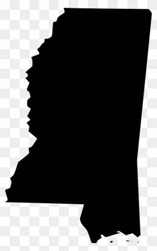 Mississippi Ms Comments - Black Mississippi Outline Clipart