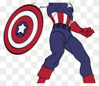 Drawn Toon Captain America - Full Body Drawings Of Captain America Clipart