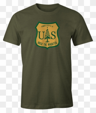 Forest Service Shield Rock The Wasatch Png Forest Service - Active Shirt Clipart