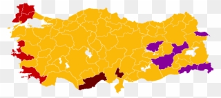 Turkish General Election 2007 - Turkey Election Results Map 2018 Clipart