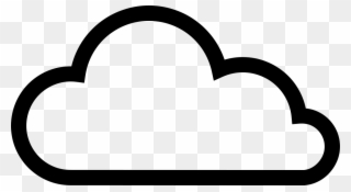980 X 538 14 - Png Outline Cloud Icon Clipart