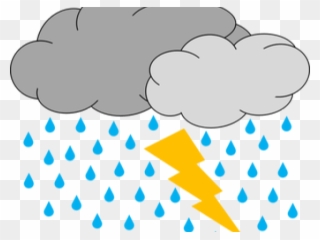 Thunder Clipart Bad Weather - Storm Cloud Clip Art - Png Download