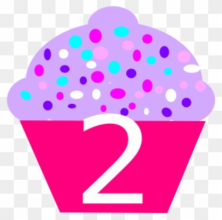 Cupcake 2 Clip Art - Cupcake Clipart Number 2 - Png Download