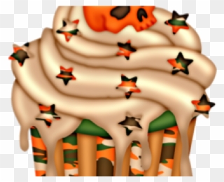 Halloween Clipart Cupcake - Desenhos Do Halloween Pintados - Png Download