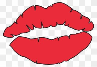 Clipart Of Lips, Mouth And Kiss - Png Download