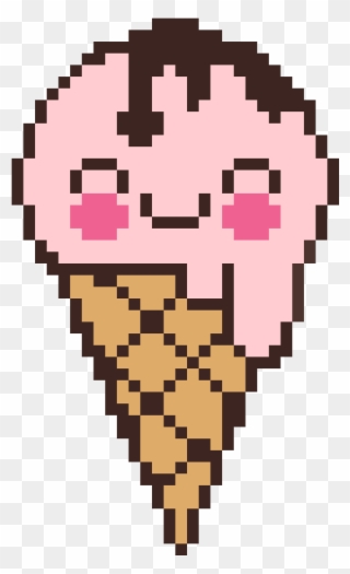 Kawaii Ice Cream - Toriel Pixel Art Clipart