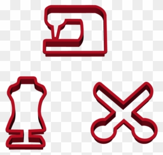 Cookie Cutter Set Of Three Clipart