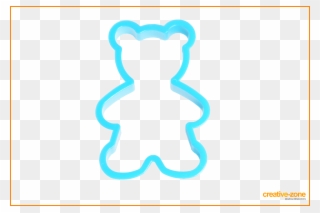 Blue Cookie Cutter, Bear Clipart
