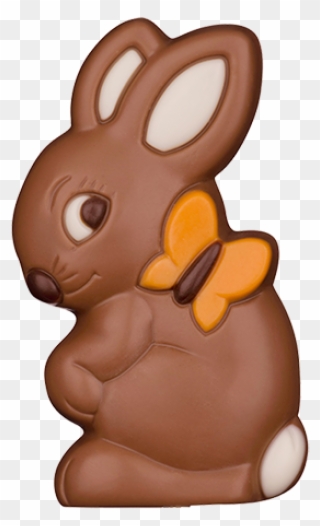 Relief Hase Mit Schmetterling - Schokohase Clipart