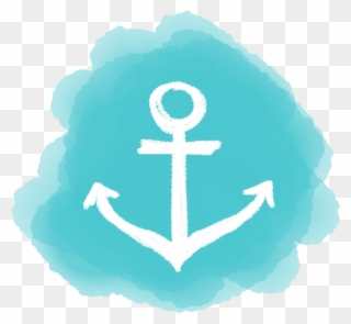 Designed Anchor Clip Art Pictures - Blue Anchor - Png Download