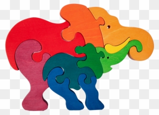 Ludimindo - Elephant Puzzle Clipart