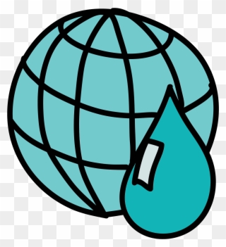 Water Resources Of The Earth Icon - Worldwide Icon Png Clipart