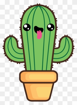 Cactus1 - Kawaii Cactus Clipart