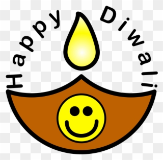 Happy Diwali - Smiley Rangoli Clipart