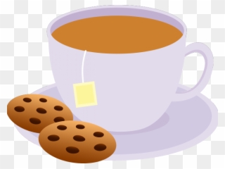 Tea Cup Clipart Coffe - Tea And Biscuits Clipart - Png Download