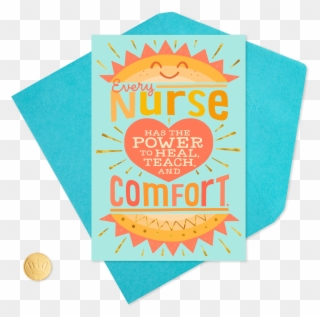 Teach And Comfort Nurses Day Card - Construction Paper Clipart