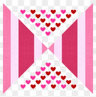 Valentine, Hearts, Love, Fabric, Pink, Raspberry - Vector Graphics Clipart