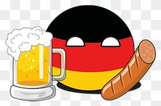 Germanyball Sticker - German Ball With Beer Clipart