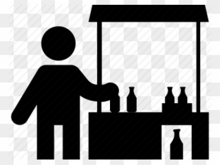 Stands Clipart Food Booth - Illustration - Png Download