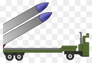 Soldiers Clipart Truck - Rocket Missile Truck Clipart - Png Download