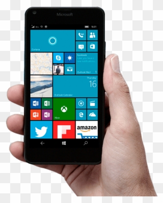 Download Mobile Cell Phone In Hand Png Transparent - Microsoft Lumia 920 Xl Clipart
