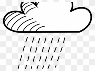 Cloud Clipart Pdf - Drawing Cloud Rain - Png Download