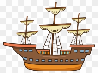 Caravel Clipart Galleon - Caravel Ship Clipart - Png Download