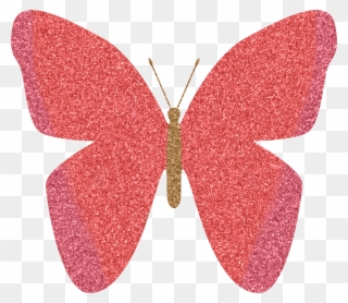 Pink Pink Sparkle Butterfly Clipart
