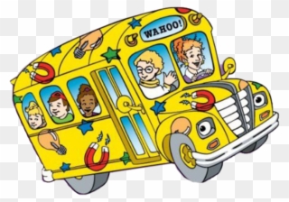 Scbus Sticker - Coloring Pages For Magic School Bus Clipart