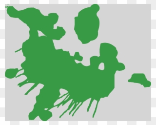 Green Paint Splatter Clip Art - Png Download