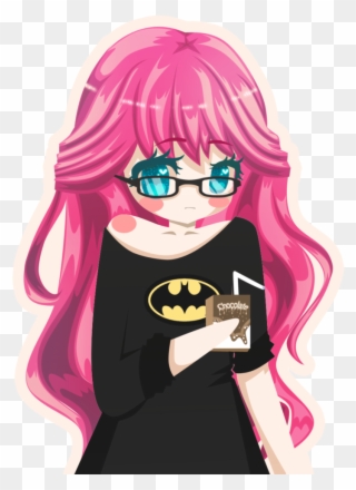 Anime Chibi Girl With Pink Hair Clipart