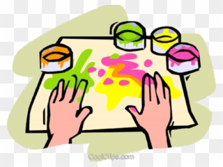 Finger Painting Clip Art - Png Download