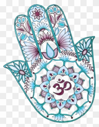 Om Sticker - Hamsa Clipart