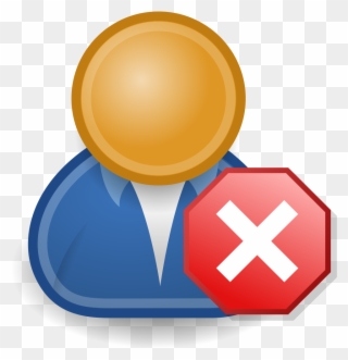 Blocked User Pd - User Blocked Icon Clipart