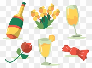 Mimosa Cocktail Euclidean Vector Download Clipart