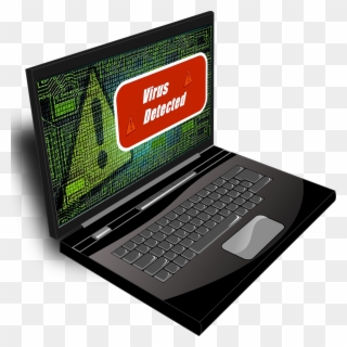 "achtung Sie Haben Einen Virus" - Laptop Clip Art - Png Download