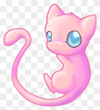 Cat Pinkcat Meow Kitty Lovecats Pets Katze Pokemon - Cute Pokemon Mew Clipart