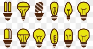 Ampoule Icons Vector - Illustration Clipart