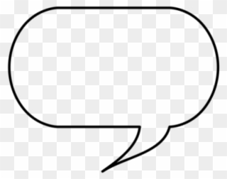 Speech Bubble Clipart Word Bubble - Line Art - Png Download