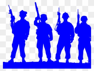Army Clipart Silhouette - Military Combat Clip Art - Png Download