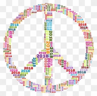 Big Image - Peace Sign 2018 Clipart