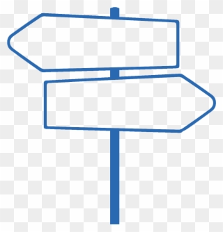 Signposts Blue Large Clipart