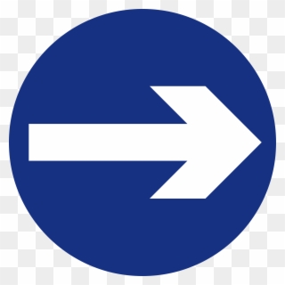 Right Turn Traffic Sign - Traffic Sign One Way Clipart